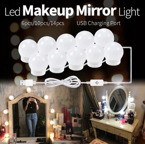 10x Luminaires LED pour miroir à maquillage, lampes de style Hollywood