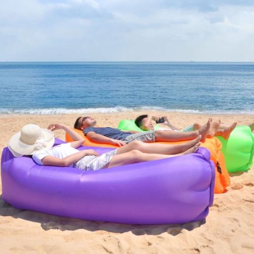 Chaise de Camping, canapé gonflable de pique-nique de plage