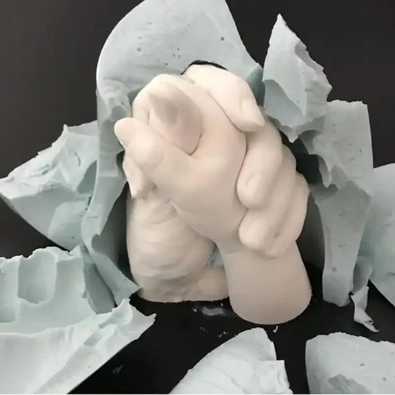 Kit moulage 3D empreinte main – moulage réalisé à la maison